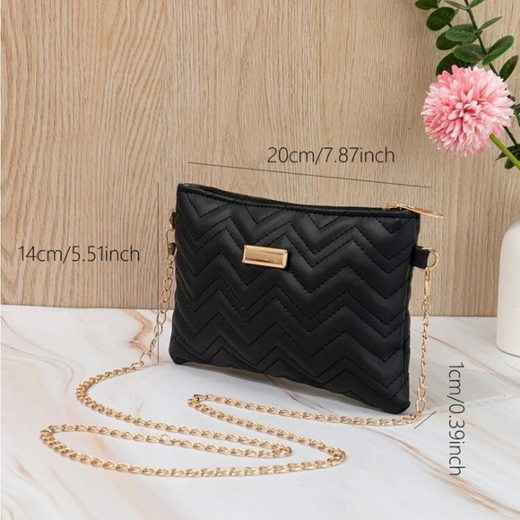 ⚠️Clearance Mini Quilted Chevron Chain Shoulder Crossbody Bag - Picture 2 of 5